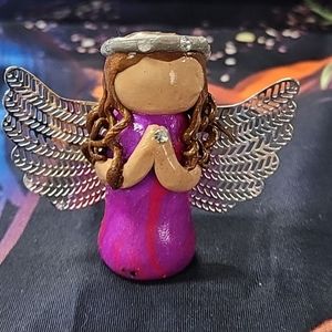 Hand-made polymer clay Angel
